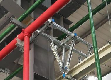 小店该抗震支架的整体式支吊架结构协调性好